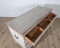 Antique Danish Painted Chest of Drawers in Antique White Early 19th Century - 4282453