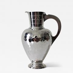 Antique Danish Silver Pitcher with Engraved Handle - 3161174