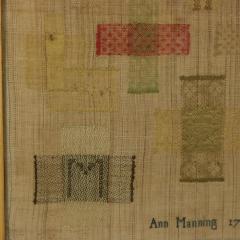 Antique Darning Sampler 1791 by Ann Manning - 3319656