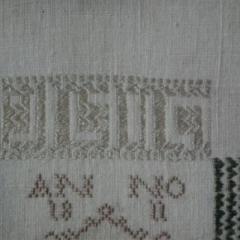 Antique Darning Sampler dated 1811 - 1766305