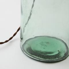 Antique Demijohn Lamp with Whipstitch Shade - 3302672