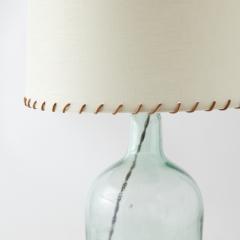Antique Demijohn Lamp with Whipstitch Shade - 3302673