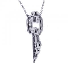 Antique Diamond Key Pendant - 4736401