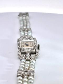 Antique Diamond and Seed Pearl Ladies Watch - 3699770