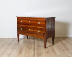Antique Directoire Chest Of Drawers In Walnut Italy 18th - 4157103