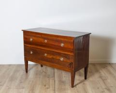 Antique Directoire Chest Of Drawers In Walnut Italy 18th - 4157128
