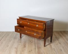 Antique Directoire Chest Of Drawers In Walnut Italy 18th - 4157202