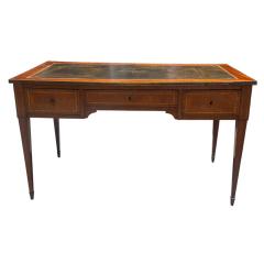 Antique Directoire Style Bronze Mounted Leather Top Writing Table Desk - 4333526