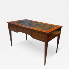 Antique Directoire Style Bronze Mounted Leather Top Writing Table Desk - 4333580