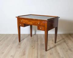 Antique Directoire Table Writing Desk In Walnut Italy 19th - 4146736