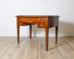 Antique Directoire Table Writing Desk In Walnut Italy 19th - 4146739