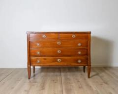 Antique Directoire period chest of drawers in walnut Italy 18th century - 4146672
