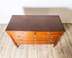 Antique Directoire period chest of drawers in walnut Italy 18th century - 4146730