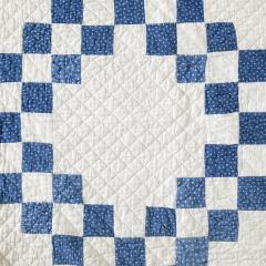 Antique Double Irish Chain with Stars Quilt - 3307051