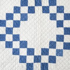 Antique Double Irish Chain with Stars Quilt - 3307052