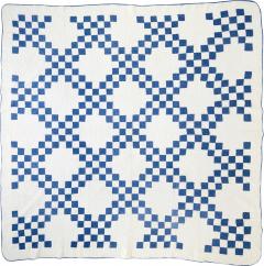 Antique Double Irish Chain with Stars Quilt - 3307666