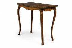 Antique Dutch Elm Inlaid Brass Bound Console Table - 4169728