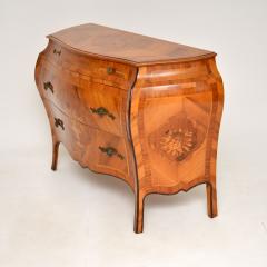 Antique Dutch Inlaid Bombe Commode in Olive Wood - 3258109