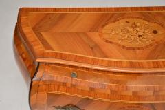 Antique Dutch Inlaid Bombe Commode in Olive Wood - 3258113