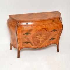 Antique Dutch Inlaid Bombe Commode in Olive Wood - 3258119