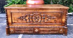 Antique Early 18c Portuguese Carved Walnut Blanket Chest - 1963182