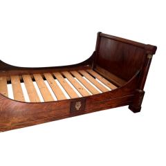 Antique Early 19c French Empire Mahogany Gilt Bronze Daybed - 4254710