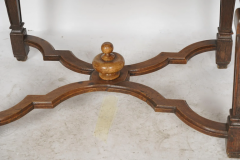 Antique Early 19c Regence Style Oak Marble Side Table - 3368222