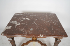 Antique Early 19c Regence Style Oak Marble Table Don Rickles Estate - 2346342