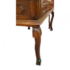Antique Early 19c Spanish Colonial Walnut 2 Drawer Writing Table Desk - 4762595