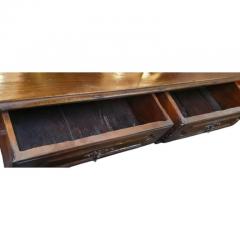 Antique Early 19c Spanish Colonial Walnut 2 Drawer Writing Table Desk - 4762596