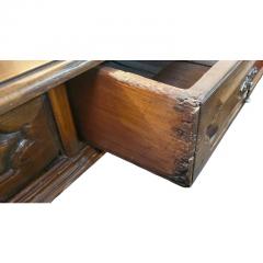 Antique Early 19c Spanish Colonial Walnut 2 Drawer Writing Table Desk - 4762597