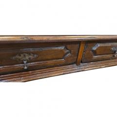Antique Early 19c Spanish Colonial Walnut 2 Drawer Writing Table Desk - 4762599
