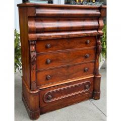 Antique Early 19th C American Late Classical Period Mahogany High Chest c 1805 - 4232225