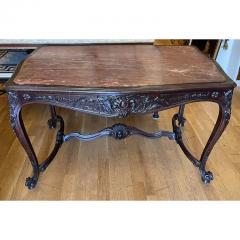 Antique Early 19th C French Provincial Marble Top Center Table - 2893054