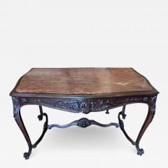 Antique Early 19th C French Provincial Marble Top Center Table - 2896244