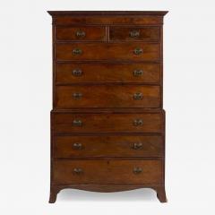 Antique Early 19th C George III Mahogany Highboy Chest on Chest - 4643235