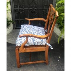 Antique Early American Country Fruitwood Arm Chair - 1642197