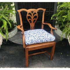 Antique Early American Country Fruitwood Arm Chair - 1642200