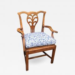 Antique Early American Country Fruitwood Arm Chair - 1642916