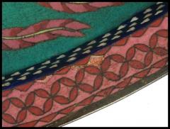 Antique Early Meiji Japanese Cloisonne Phoenix Bird Tray - 3904107