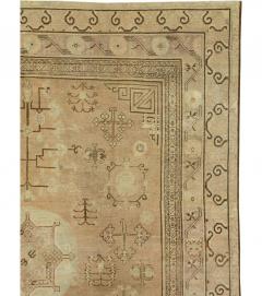 Antique Earth Tone Khotan Carpet - 1087758