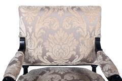 Antique Ebonized Library Armchair Directoire Style France 1860 s  - 1840664