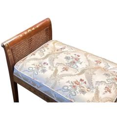 Antique Edwardian Inlaid Vanity Bench W Scalamandre Lampas Seat - 4271740