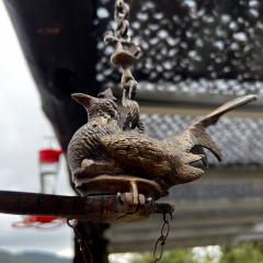 Antique Elegance Hanging Bird Feeder Oil Lamp in Bronze - 3158964