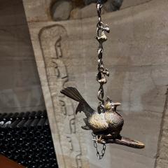 Antique Elegance Hanging Bird Feeder Oil Lamp in Bronze - 3158965