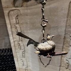 Antique Elegance Hanging Bird Feeder Oil Lamp in Bronze - 3158968