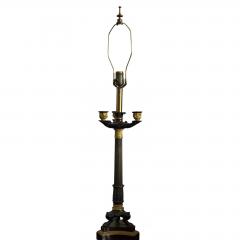Antique Empire French Bronze Candelabra Lamp - 4762701