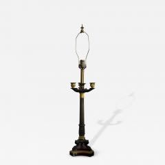 Antique Empire French Bronze Candelabra Lamp - 4762783