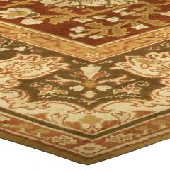 Antique English Axminster Abstract Bold Handwoven Wool Rug - 2450108