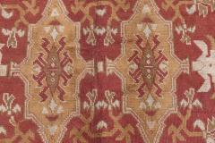 Antique English Axminster Abstract Bold Handwoven Wool Rug - 4122212